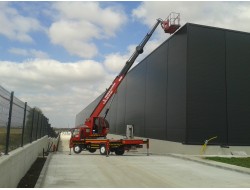 Çerkezköy'de sepetli vinç ile panel montajı