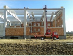 Sepetli Vinç ile Velimeşe'de prefabrik montajı