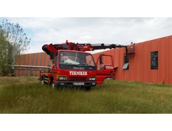 Çerkezköyde led aydınlatma montajı sepetli vinç ile