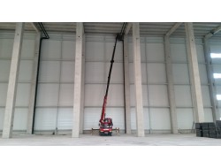 Çerkezköy'de sifonik sistem montajımız sepetli vinç ile