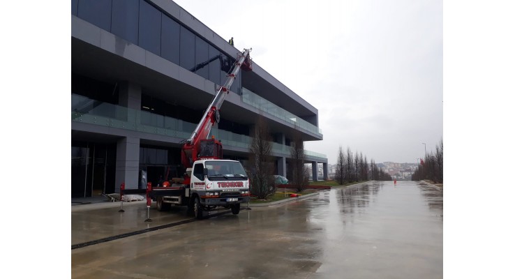 cam seperatör montajımız sepetli vinç ile Karaağaç osb de