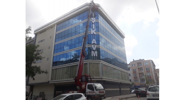 Çerkezköyde dış cephe temizliği ve reklam kutu harf montajımız