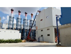 Çerkezköy osb de cephe paneli montajımız 25 mt sepetli vinç 