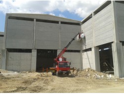 Çerkezköy de prefabrik izolasyon çalışmamız  sepetli vinç ile 25 mt