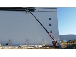 velimeşe avrupa serbest bölge de cephe paneli montajımız 30 mt sepetli vinç ile