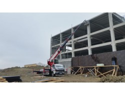 Türkgücü Sepetli Vinç ile cephe karkası montajımız